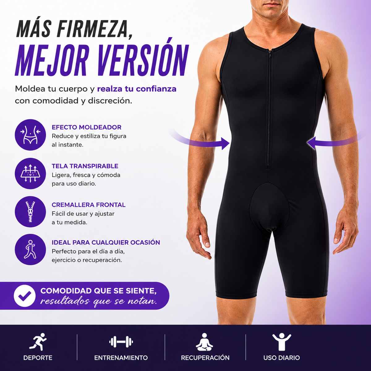 FAJA DE COMPRESION PARA HOMBRE FULL BODY