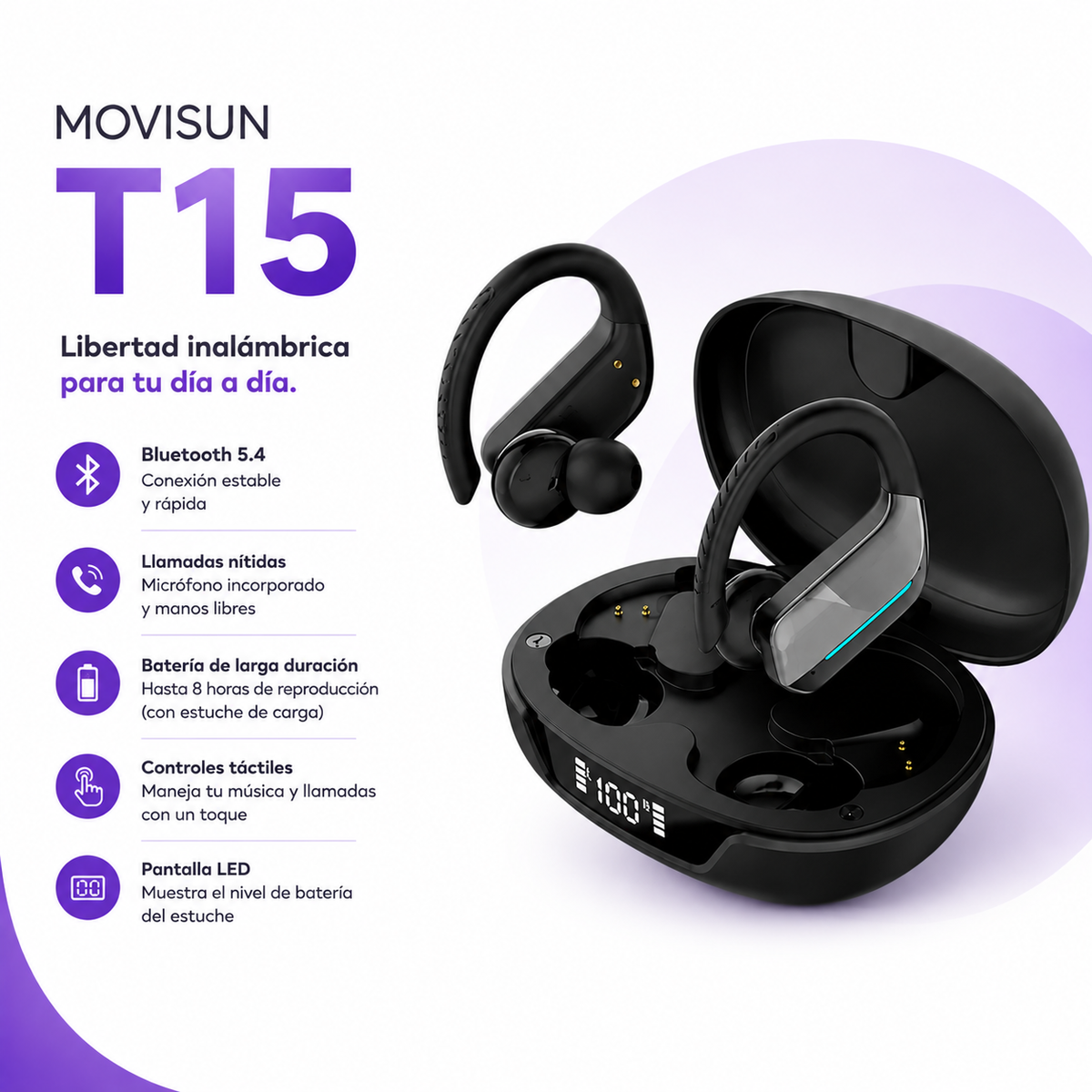 AUDIFONOS MOVISUN T15