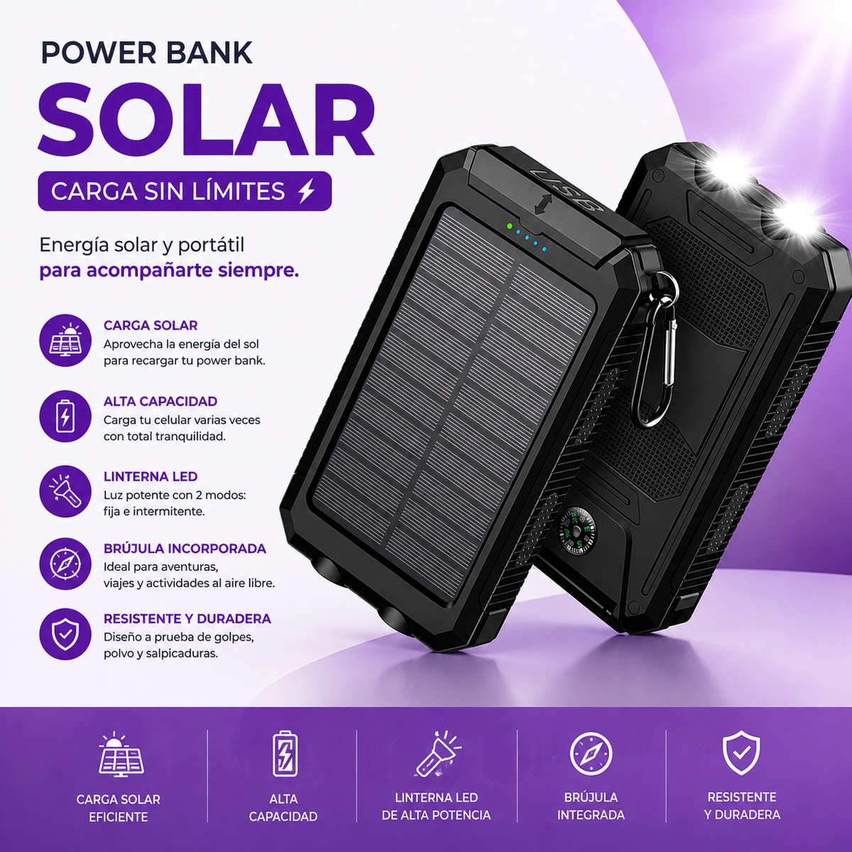 POWER BANK SOLAR