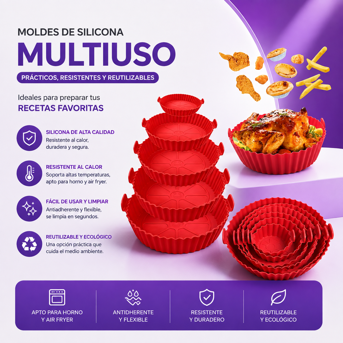 MOLDES DE SILICONA MULTIUSO