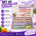 CUCHILLOS EN ACERO INOXIDABLE SET 6 PIEZ