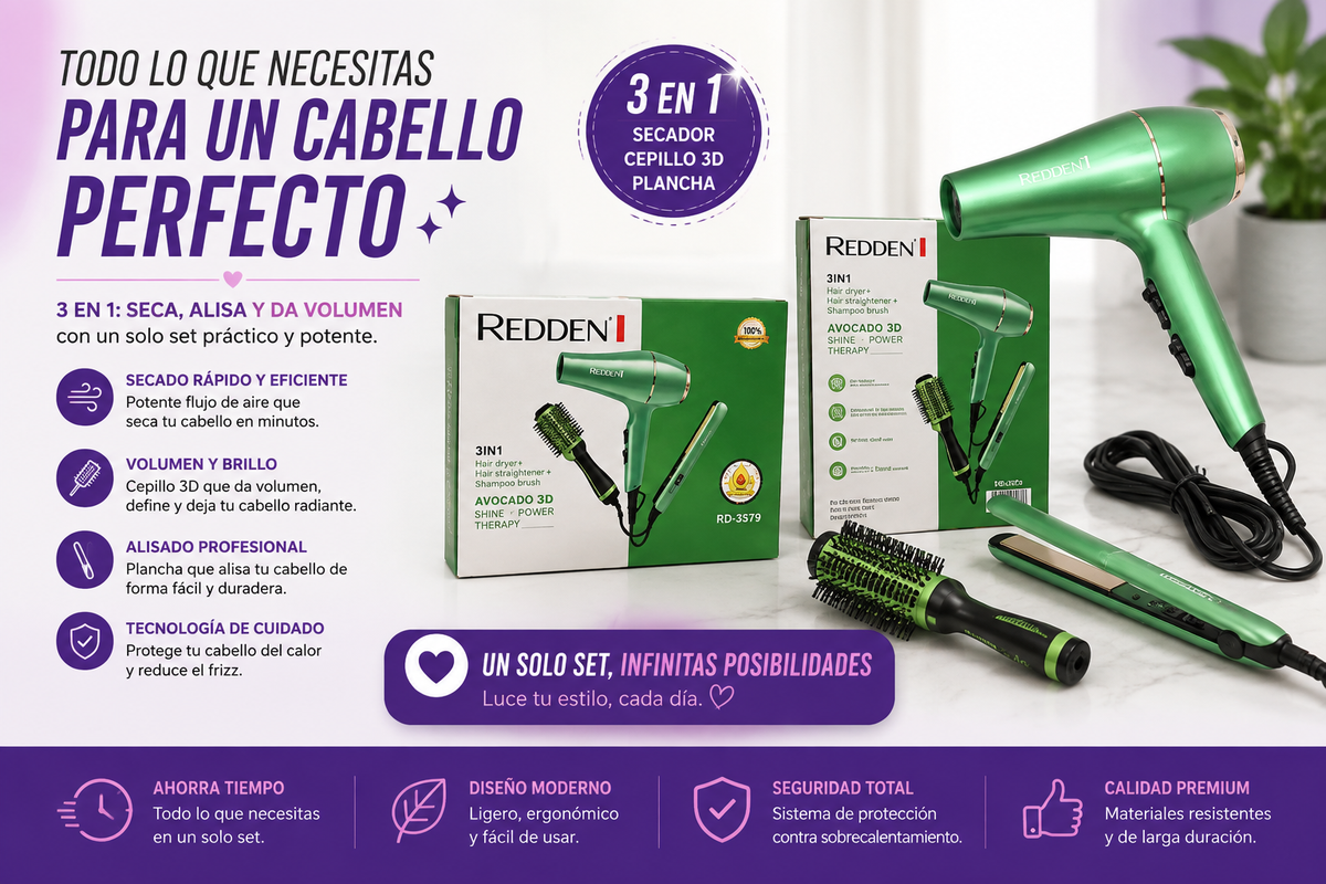 KIT DE BELLEZA REDDEN 3 EN 1