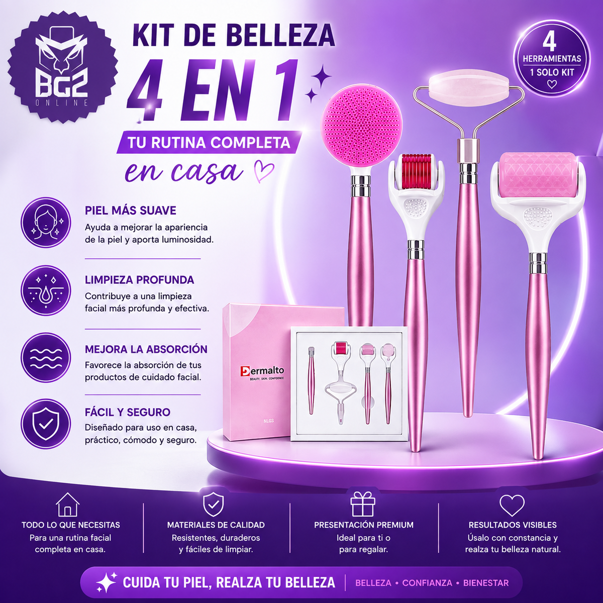 KIT DE BELLEZA 4 EN 1