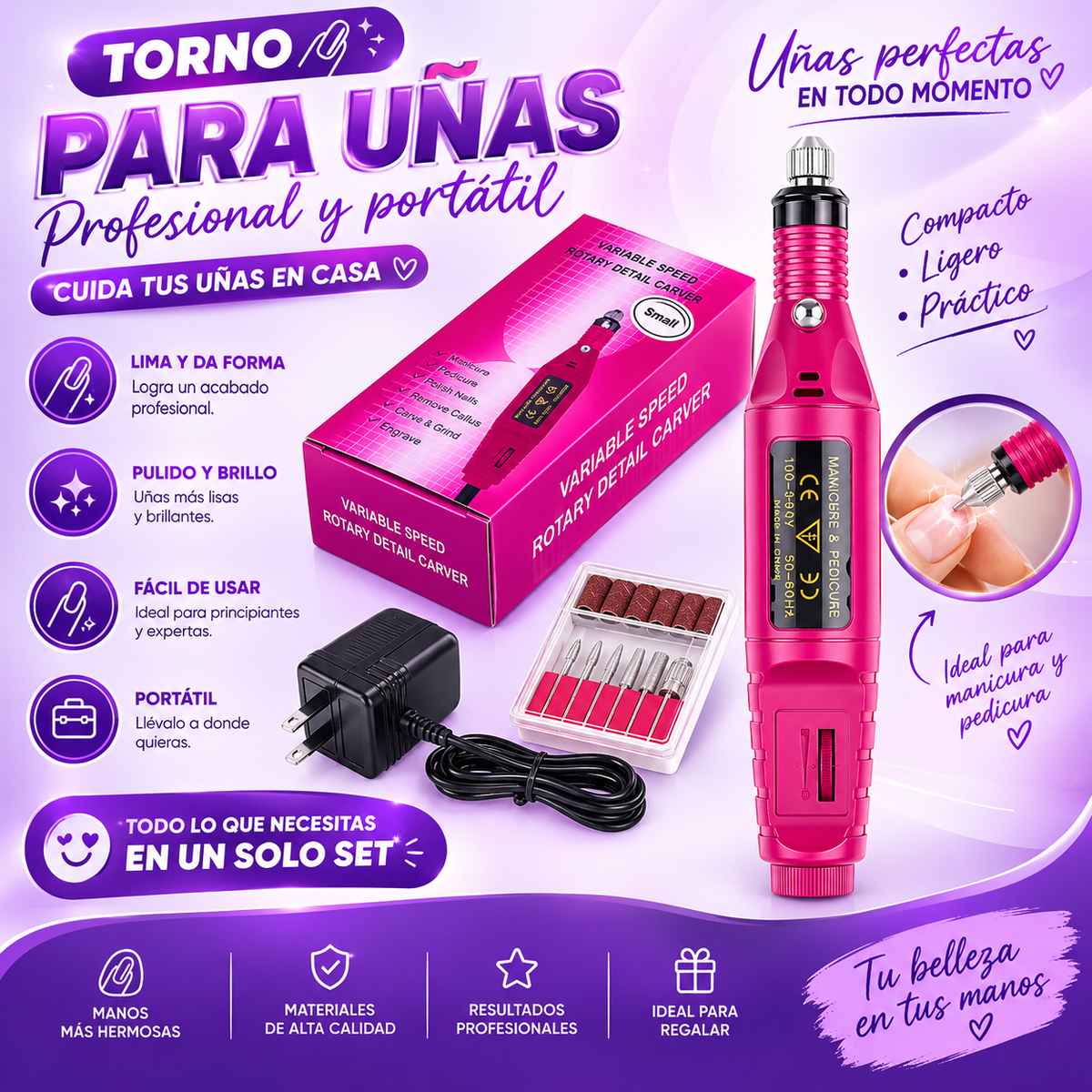 MAQUINA PULIDOR DE UÑAS