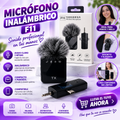 MICROFONOS F11 DOBLE SOLAPA