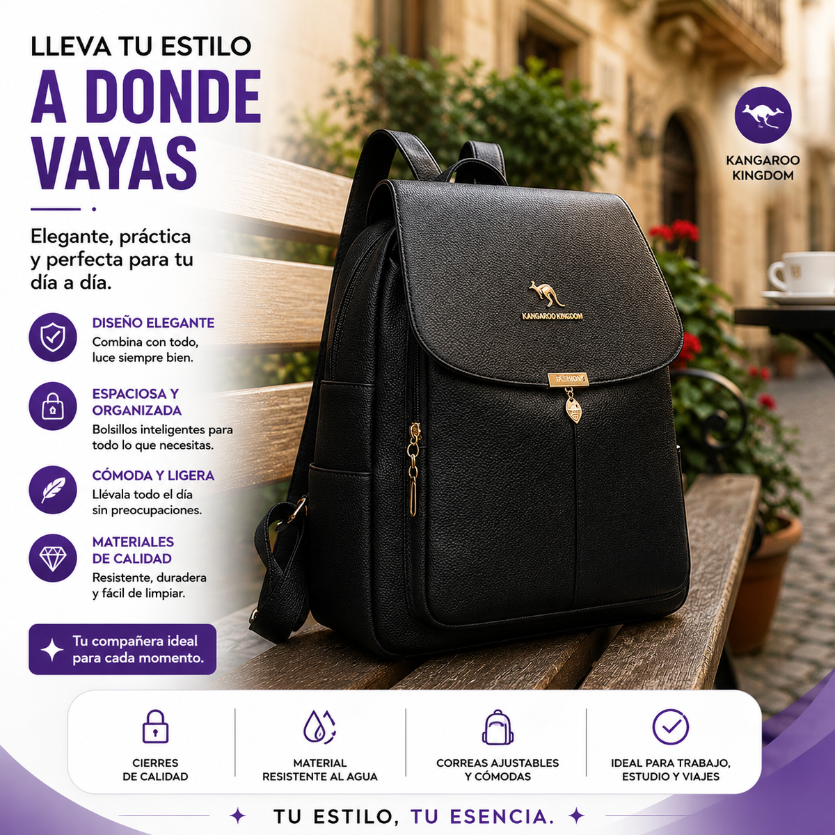 BOLSO NEGRO DE MUJER