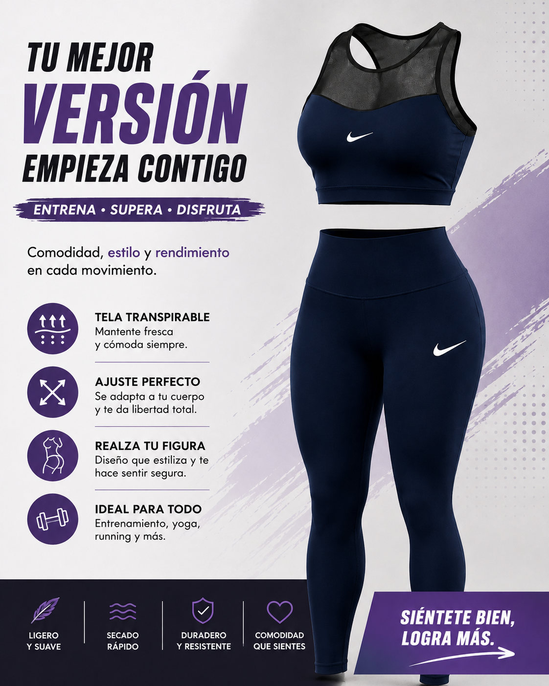 CONJUNTO NIKE AZUL OSCURA